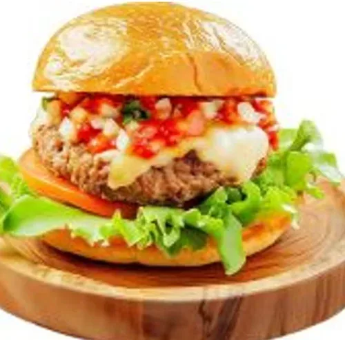 Burger and Fries (Chicken and Vegan)